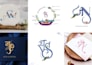 create elegant wedding logo for couples and event planners